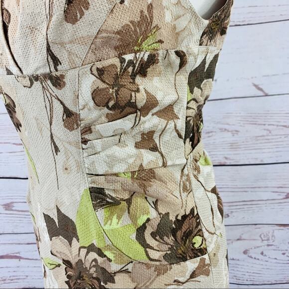 Adrianna Papell ruched side v front textured - Picture 8 of 13